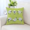 Cute Cartoon Alpaca Pillowcase Car Ornaments Office Living Room Sofa Home Pillowcase