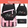 Stray Kids Backpack Lunch Bag Pencil Case Oxford Cloth Student Set For Daily Use
