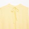 2025 Spring/Summer Women's Round Neck Backless Tie Knit Vest