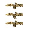 Gothic Style Living Room Accessory Brass Bat Figurines, Vintage Copper Flying Statue, Collectible Mini Animal Figurine Ornament, Desk Feng Shui