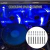 8Pcs 2/3cm PC Computer Case Cooling Fan Mount Screws Set Fan Mounting Screws Laptop Computer Screw for Water Cooling