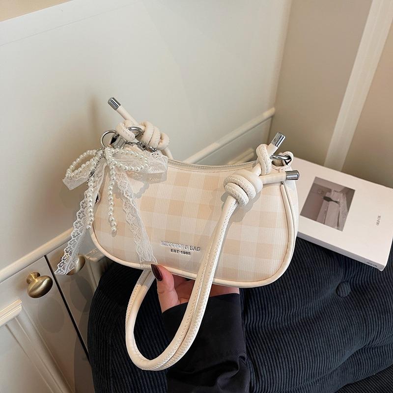 Summer new popular plaid handbag popular versatile messenger bag fashion trend shoulder underarm bag women