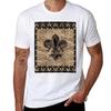 Fleurdelis Black And Gold Tshirt Urban Casual Loose Fit Tee