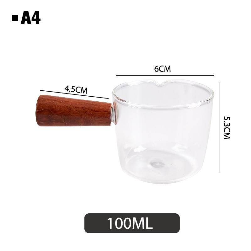 Multi-functional Taste Dish Coffee Mini Milk Cup Hand-draw Sauce Dish With Handle Glass Sauce Vinegar Snack Plate Tableware