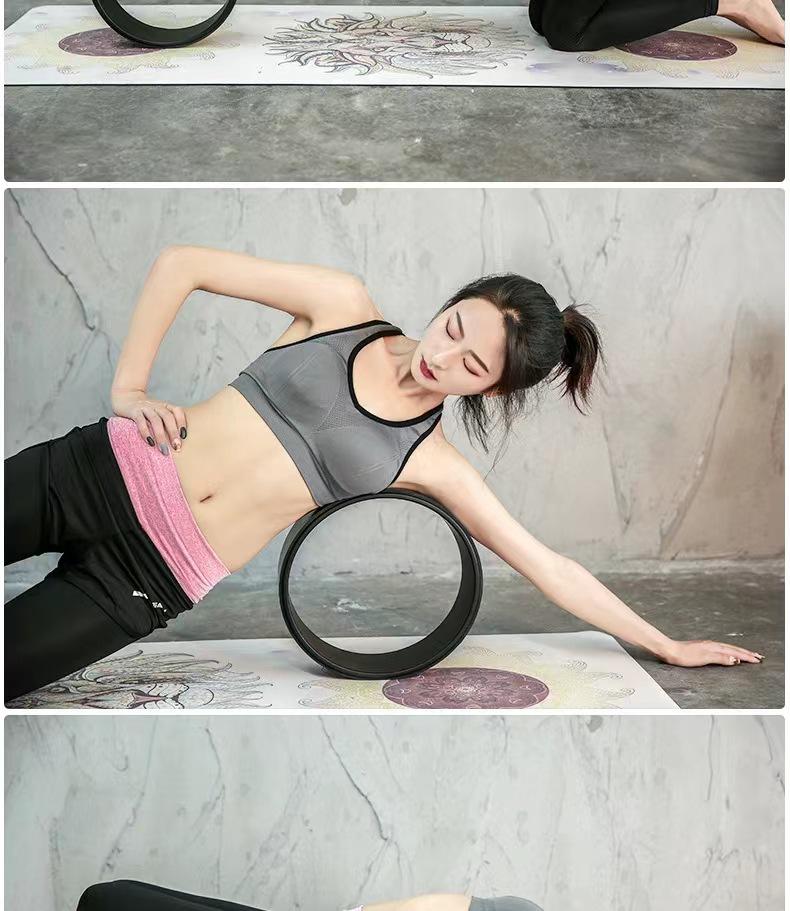 PU Yoga Rad & Pilates Ring für Rückbeugen und Fitness