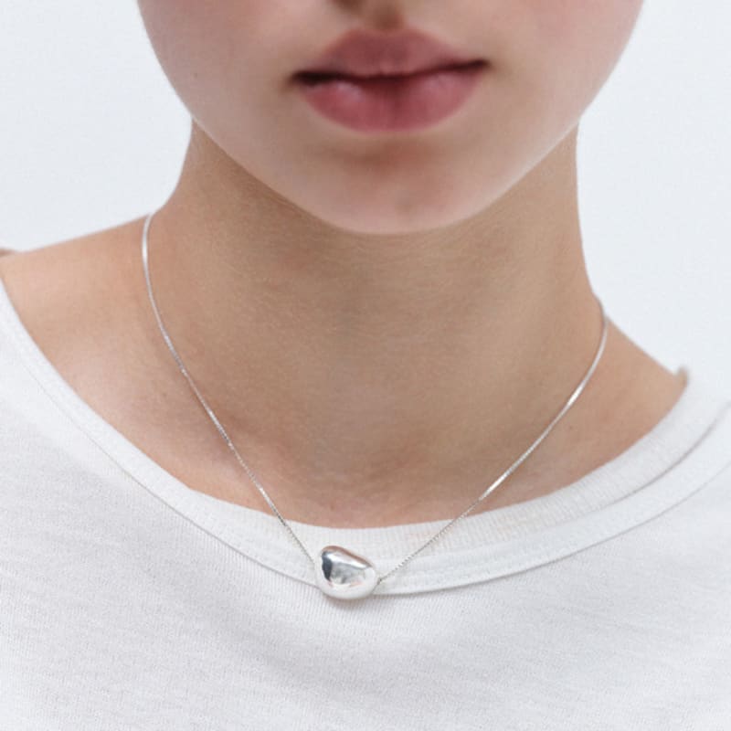 Another Layer Stone Necklace (silver925)