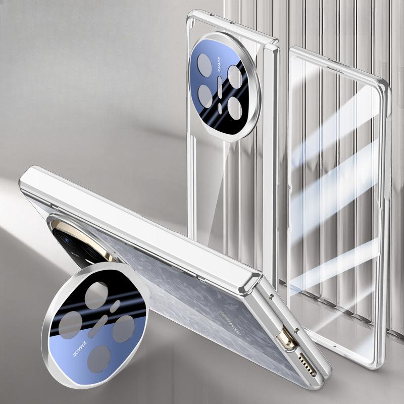 Suitable for Huawei Matex6 Mobile Phone Case Film Integrated Transparent Mtx6 Lens Bracket Spring Central Shaft Hinge Anti-fall Sleeve