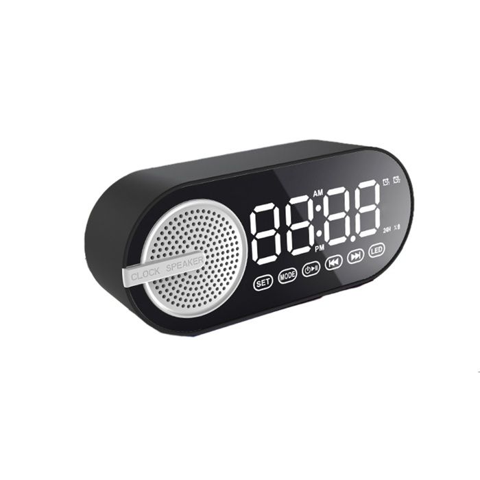 Enceinte bluetooth - G-30 - Noir - Double réveil - Éclairage coloré synchronisé
