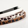 New Leopard Print Color Fashionable and Versatile Women's Fine Belt with Alloy Pin Buckle Pairs Well with Sweater, Dress and Suit Decorative Straps