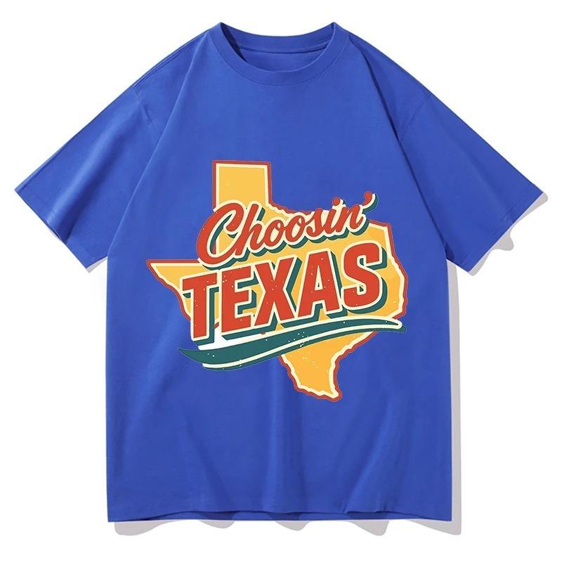 

Casual Fashion Round Neck Short Sleeved Tee Ella Langley Choosin Texas Tshirts Unisex Women Summer Cotton Clothing Streetwear Y2K 4XL