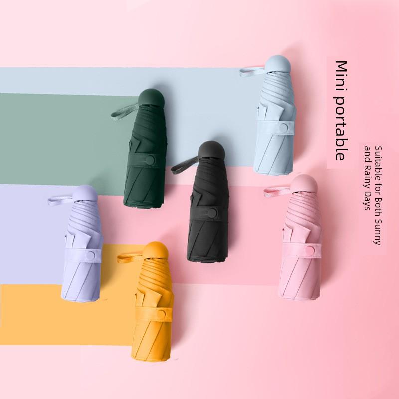 Capsule Umbrella, Capsule Sunshade Umbrella, Sun Protection Umbrella, Fresh Style, Mini 50% Off Umbrella, Pocket Umbrella, Dual-Use for Sun and Rain