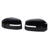 2PCS Rearview Mirror Cap Left and Right Exterior Rear View Mirror Housing Cap for Triton L200 2023 To 2024 Glossy Black