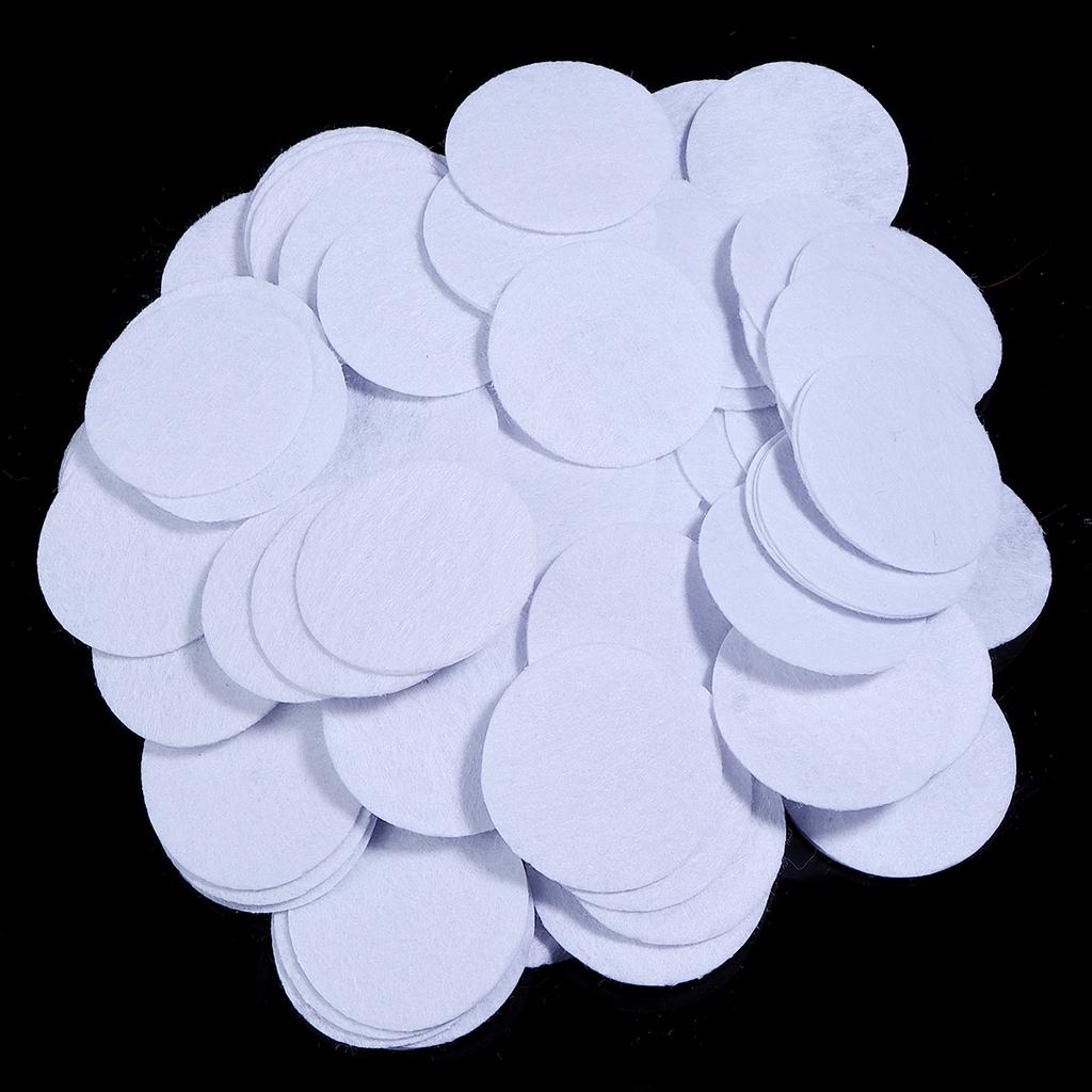 100-300pcs Round Non Woven Felt Circle Pads 15-45mm Colorful Fabric Patches Dots Appliques For DIY Scrapbook Handicrafts Decor