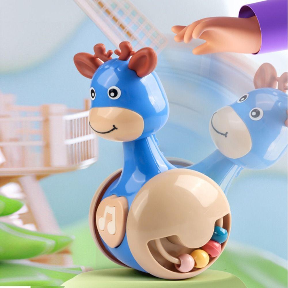 Cartoon Fawn Sliding Tumbler Toy Creative Tumbler Rocking Toy  Desktop Ornaments