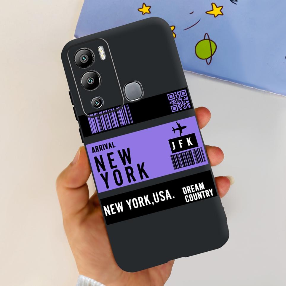 For Infinix Hot 12i Case Hot 12 12Play Cute Fashion Soft Silicone Back Cover For Infinix Hot12 Hot 12 Play NFC Phone Bumper Etui