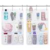 1/2pcs Bathroom Storage Hanging Bag Large Capacity Mesh Shower Organizer Foldable Toiletries Storage Bag Bathroom Accessories