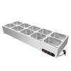 JPHZNB Commercial Countertop Food Warmer - 10 Pan Bain Marie