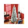 HOMCOM Sapin de Noël artificiel de 180 cm avec 479 branches et neige artificielle pour les décorations de Noël, vert
