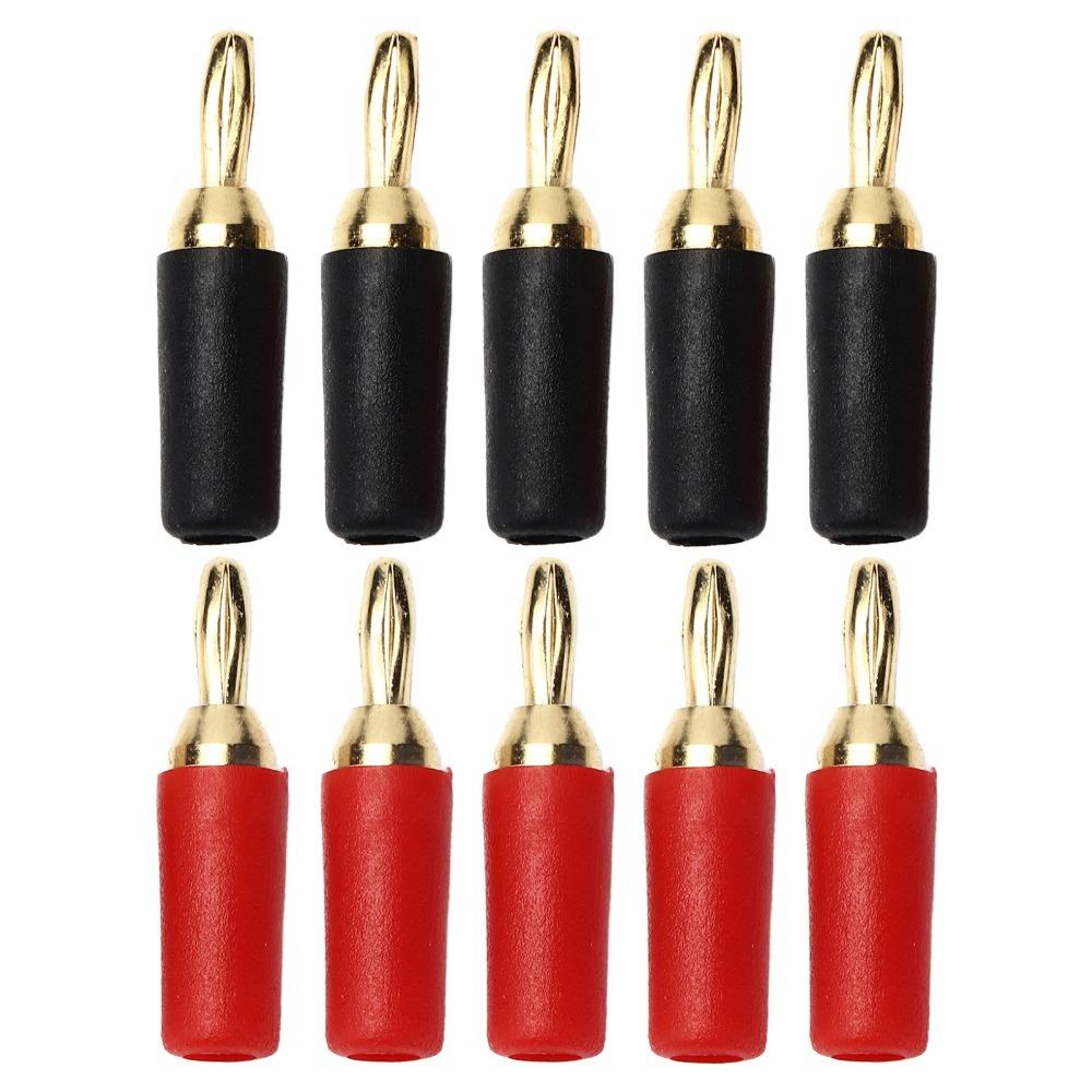 5 Sets Four Blade Speaker Connector 2.5mm Soldering Connector Male  Banana Plug  Electronic Projects