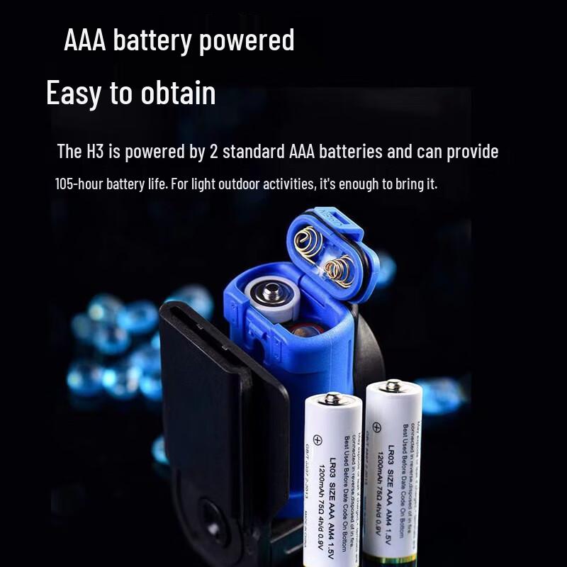 WUBEN H3 Triple Source Dry Battery Headlamp