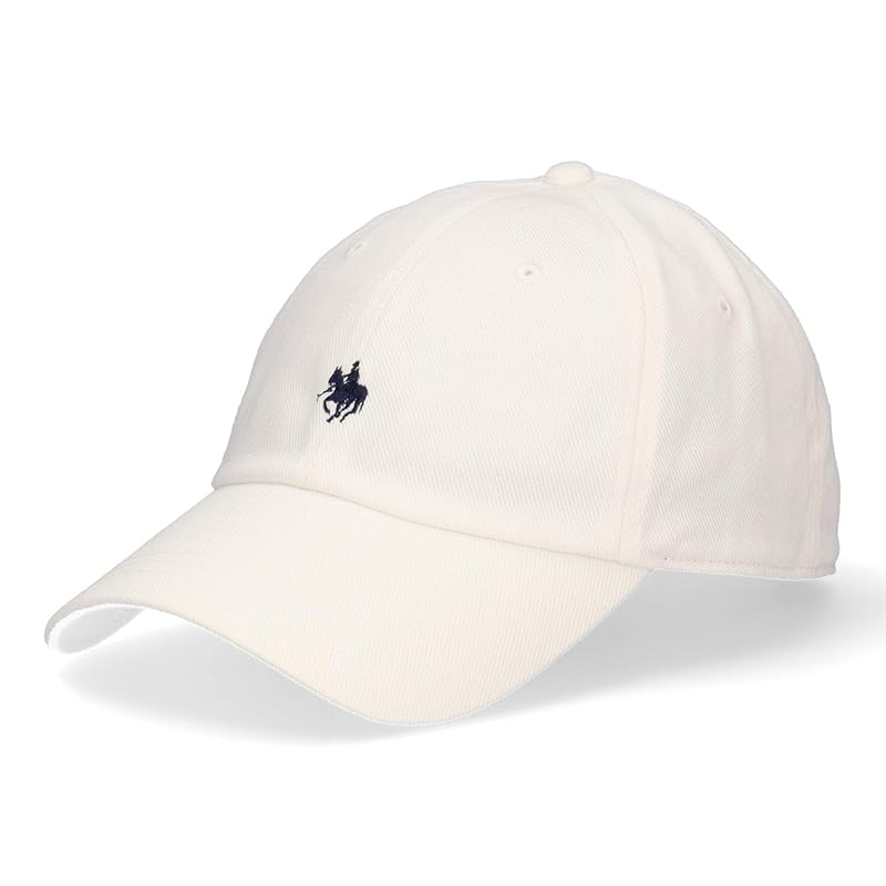 

[Polo BCS] basic logo low cap hat cap size adjustable (white)