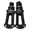 Pair Ergonomic Motorcycle Passenger Foot Pegs Weather Resistant Aluminum & New Moon Shape Footpegs for Long Lasting Use