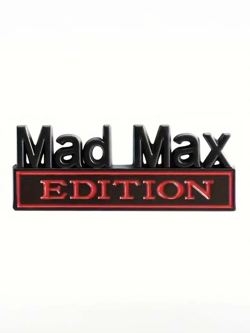 

Universal Mad Max Style Badge, Plastic Material – Adhesive Emblem for Cars, SUVs & Motorcycles чёрный