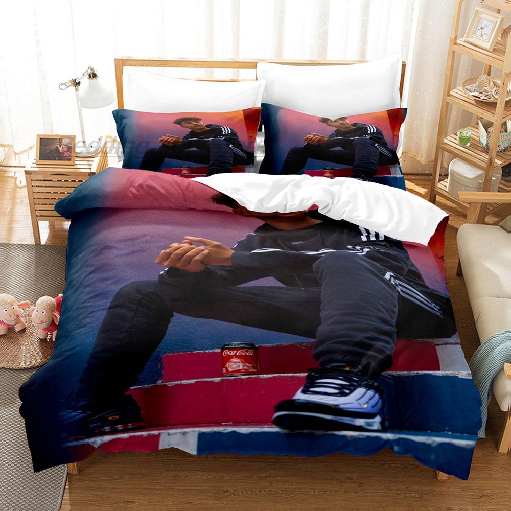 Red Sexy Red Lips Duvet Cover and Pillowcase Set ,kiss Love Letter Twin Size Quilt Cover for Women Girl Teen ,Bedspread Cover