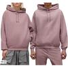 Y-3 Solid Color Hooded Drawstring Drop Shoulder Long Sleeve Sweatshirt Unisex Sweatshirt Pink JD9819