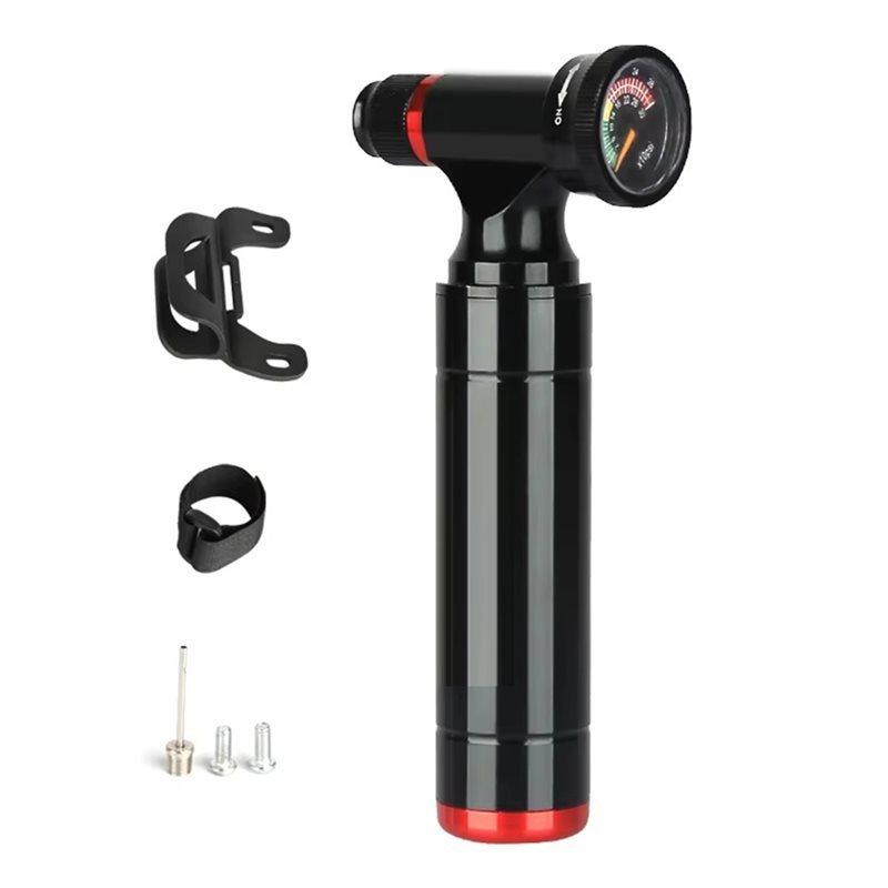 Aluminum Alloy Bicycle Air Pump 130PSI Mini CO2 Pump MTB Road Bike Portable Cycling Tire Inflator Bicycle Accessories