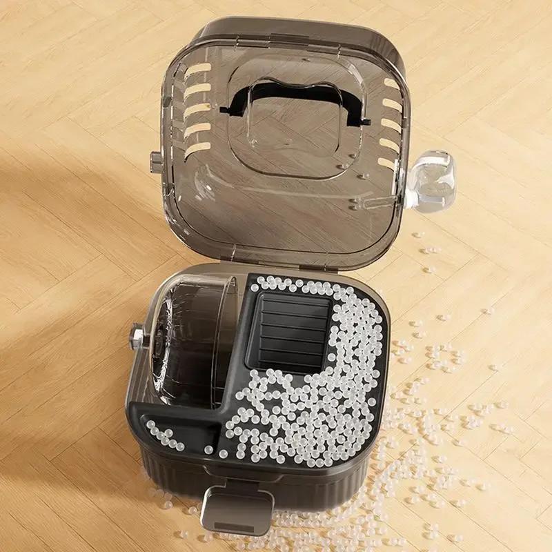 Chinchilla Cage Translucent Hamsters Travel Carry Case Large Capacity Breathable Hamster Habitat Small Animal Carrier With Water