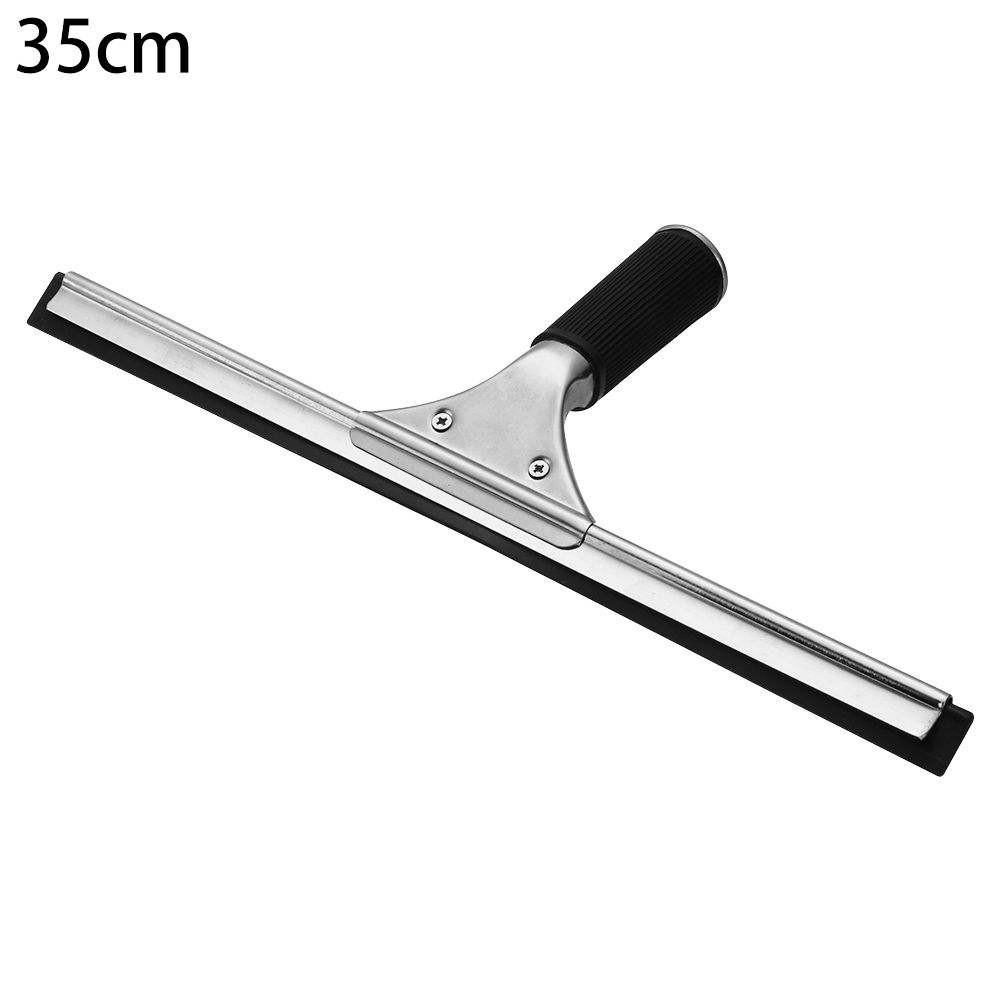 Professional Stainless Steel Window Squeegee Wear-resistant Durable Glass Cleaner Practical Rubber Wiper Blade Cleaning Tool