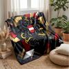 Austria Football Printed Flannel Blanket Skin Friendly Warm Decorative Throw for Indoor Couch Bed Daily Use