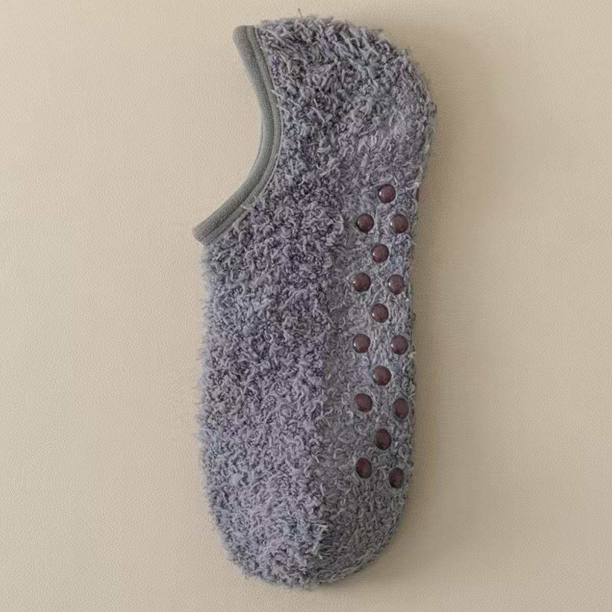 

10-1 Теплые и нескользящие носки для пола из кораллового флиса для мужчин и женщин, грелки для ног на зиму, грелки для ног и толстые бархатные домашние носки для сна 1 pairs