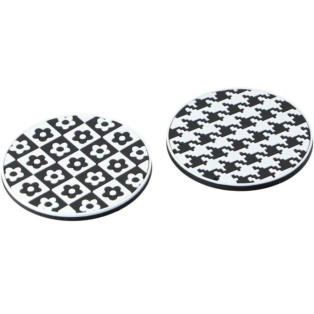 Heat Resistance Flower Coaster Houndstooth Car Water Cup Pad Car Mug Coaster  Decor Accessories