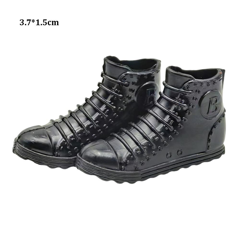 1Pair High Quality Fashion 1/6 Doll Shoes Plastic Multistyles Male Doll Boots Doll Casual Wear Shoes Fit Foot Length 2cm Dolls