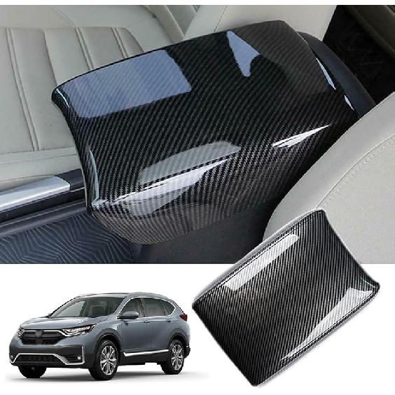 for CRV 2017-2022 Rear Air Condition Vent Outlet Cover Trim Sticker, Carbon Fiber Grain Style Interior Decorative Panel Frame Accessories for Honda