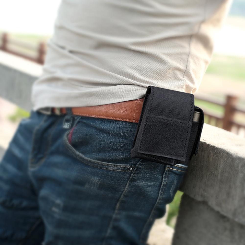 Nylon Molle Pouch Waist Bag Multifunctional Mini Waist Bag Belt Holder Belt Small Pouch with Buttons for Outdoor Camping