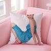KKirsten Dunst Cushion Cover Pillow Case Soft Friendly Fabric  Concealed Zipper