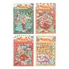 Yuezhen 3D Creative Christmas Eve Scenery Stickers for Kids