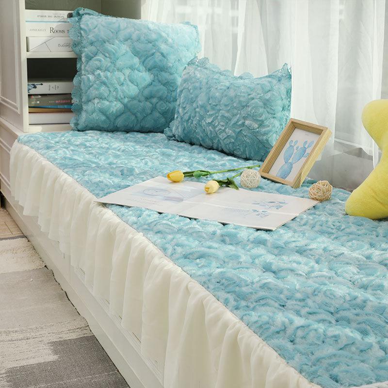 Window Cushion Ledge Cushion Ins Style Machine Washable Plush Winter Bedroom Balcony Cushions