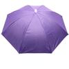 Chapéu Guarda-chuva Arco-íris de Montar na Cabeça, Guarda-chuva Leve de Rua para Colheita de Chá, Chapéu Guarda-chuva de Uso Duplo para Chuva e Chuva