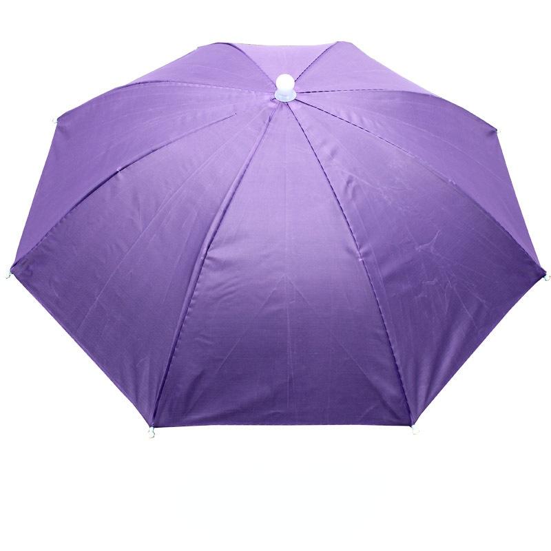 Chapéu Guarda-chuva Arco-íris de Montar na Cabeça, Guarda-chuva Leve de Rua para Colheita de Chá, Chapéu Guarda-chuva de Uso Duplo para Chuva e Chuva