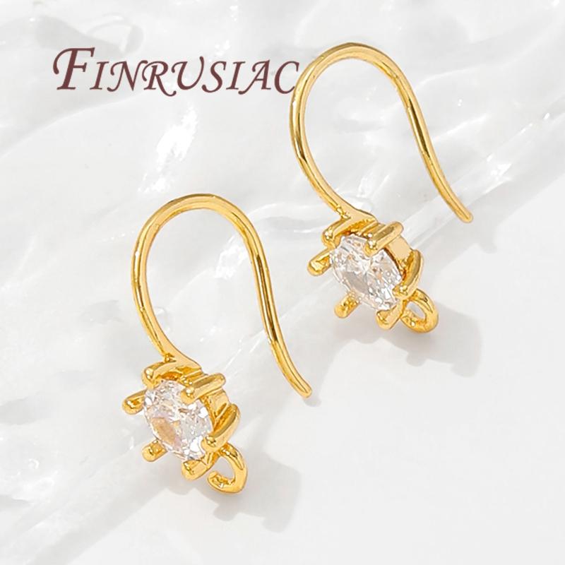 Ganchos para Orelhas Banhados a Ouro 18K, Ganchos Franceses Para Brincos, Suprimentos Para Fazer Joias de Brincos DIY