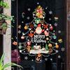 Festive Tree Sticker Christmas Window Sticker Removable Window Sticker Vibrant Colors Decoration Easy Installation Sticker