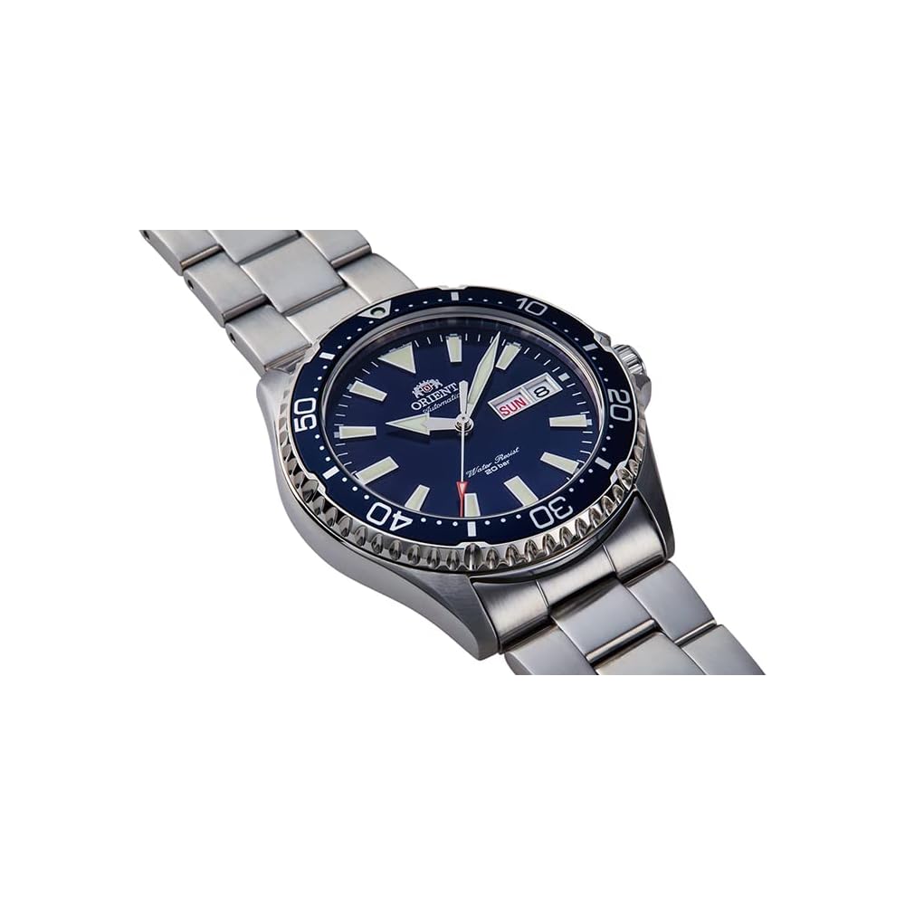 Orient Mako Automatic Diver's Watch Men's Navy 200m Water Resistant Mechanical Timepiece RN-AA0002L
