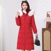 Women's Over-the-Knee Long Down Coat with Fur Collar - Winter 2025 Korean Style Cotton-Padded Jacket