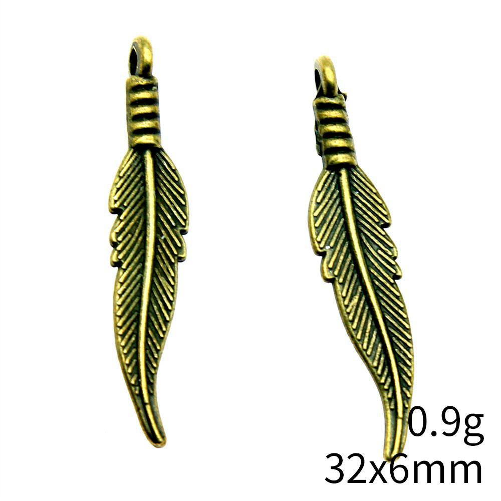 NewArrivals Charms Jewerly Making Feathers Leaf Charms Pendant Ornaments For Home Car Pendant