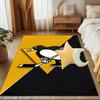 Pittsburgh Penguins Hockey Team Floor Mat for Living Room, Game Rooms, Office, Bedroom, Office Floor Mat Playful Design, Christmas Fan Gifts