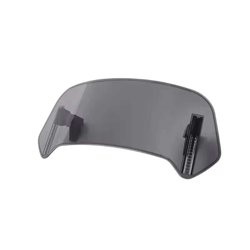 For Universal Adjustable Spoiler Clamp-On Windscreen Deflector Motorcycle Windshield Extension